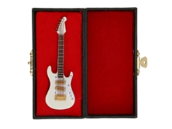 Pin de corbata con forma de guitarra y estuche de almacenamiento