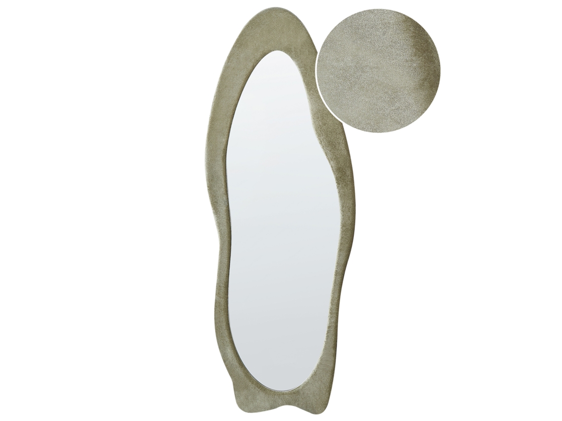 Espejo BELIANI Reigny de Terciopelo Verde 57x4x160