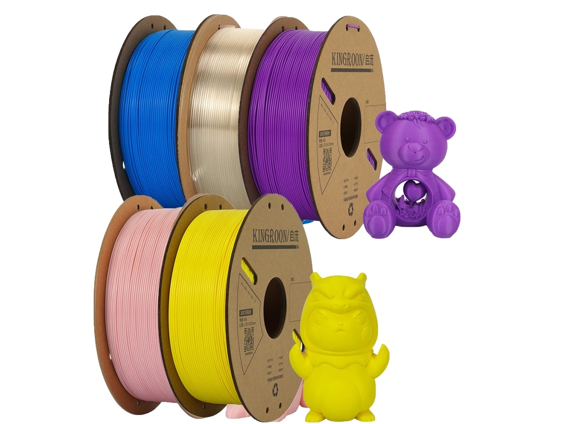 Filamento para impresora 3D, diámetro 1,75 mm, longitud 300 m, 5 rollos, buena mezcla de colores OEM