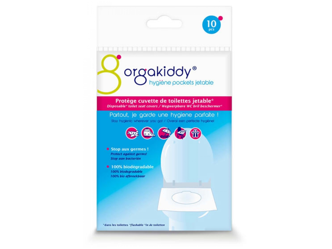 Protector de Inodoro Desechable 10 Bolsitas Individuales ORGAKIDDY