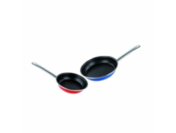 Set de Sartenes BENETTON RAINBOW BE (Azul - Rojo - Acero Inoxidable - Acero - Acero Esmaltado - 2 Piezas)