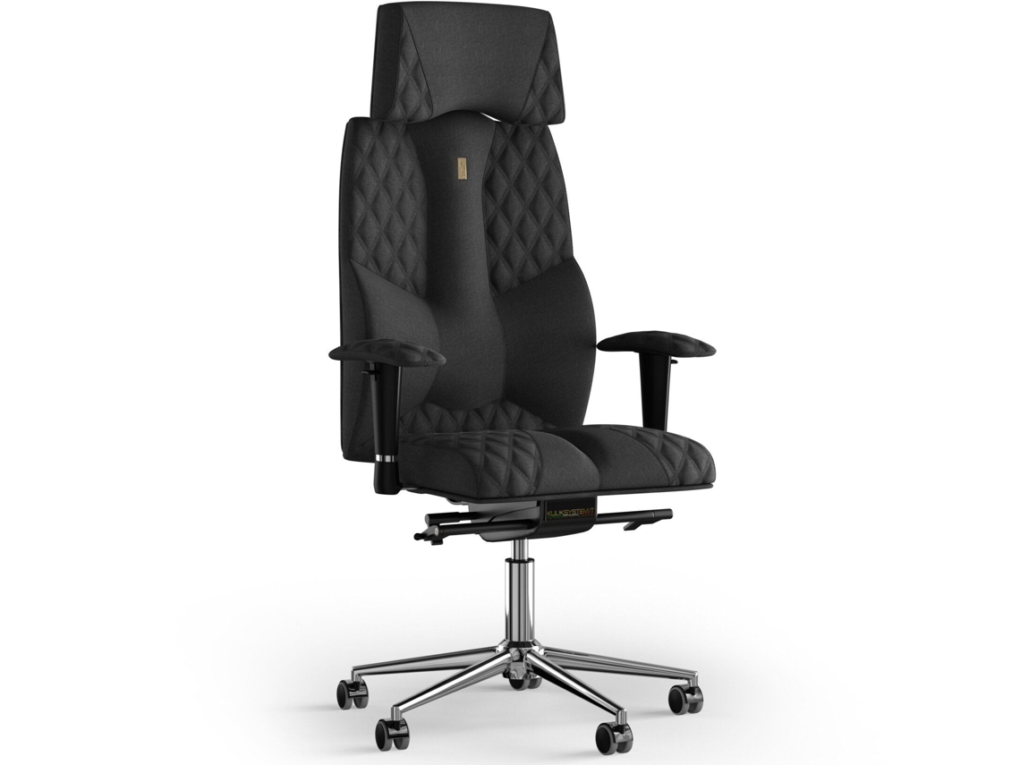 Silla de Oficina KULIK Tejido para Costura de Negócios (Azur - Preto -130x50x50cm)