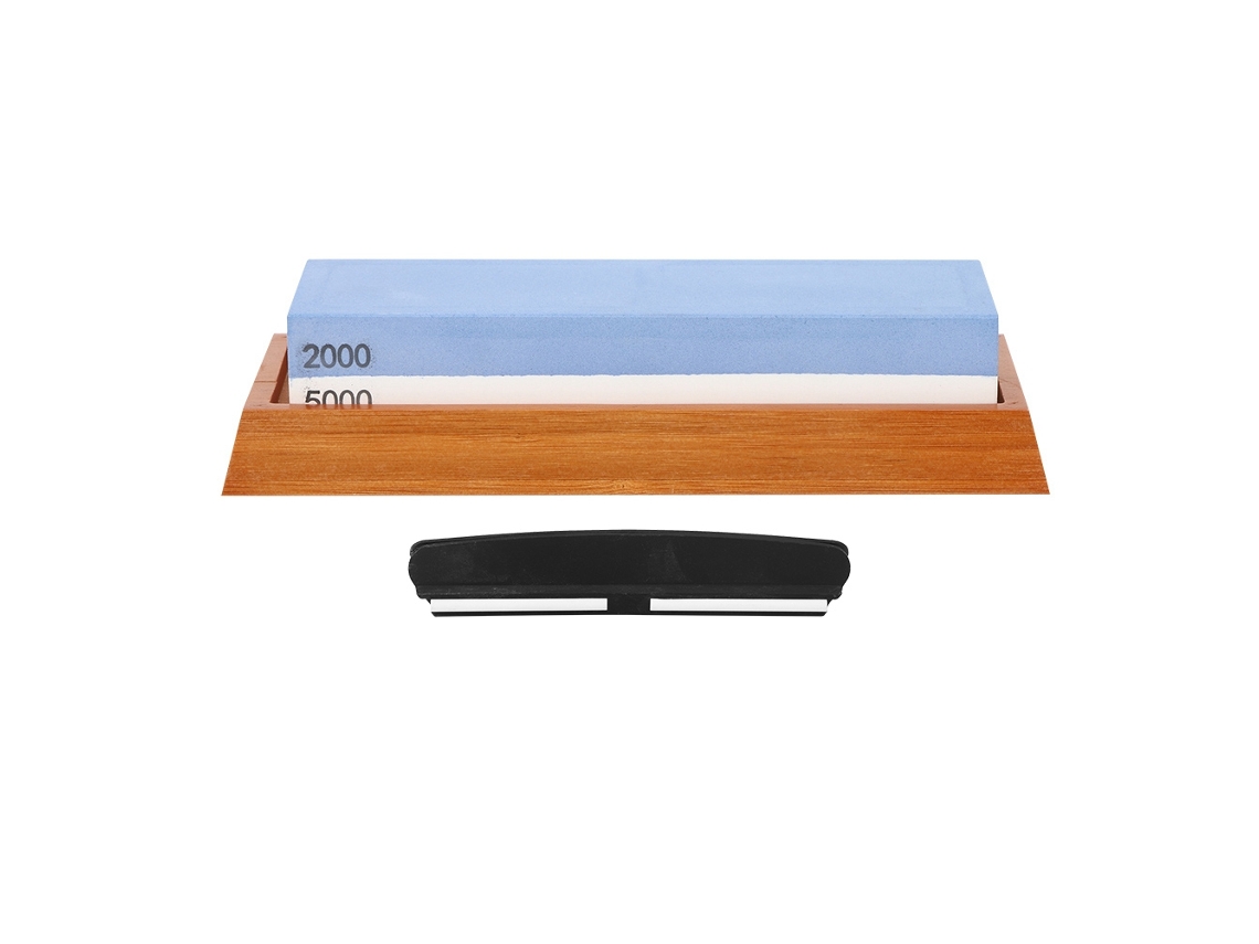 Piedra de afilar de doble cara con grano 2000/5000, malla de alúmina fundida blanca para uso doméstico.