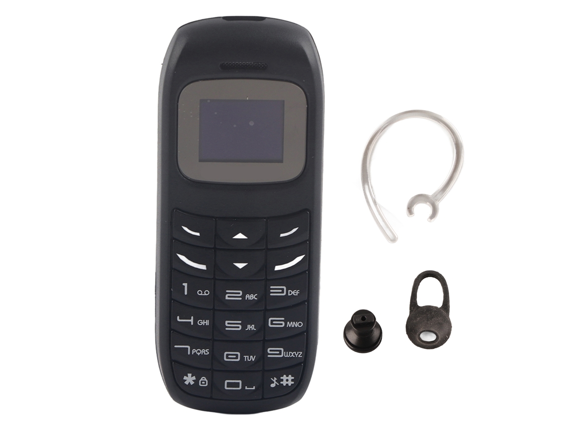 Mini Teléfono Bluetooth Con Tarjeta Sim Y Auriculares, Batería De 380 Mah, Compacto Y Portátil.
