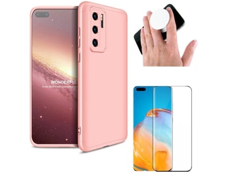Carcasa, Protector y Popsocket Huawei P40 Pro Slim armor 360º Rosa