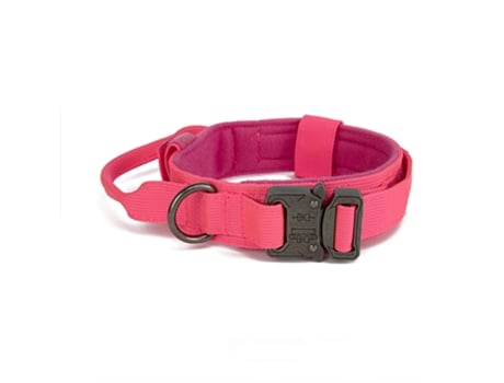 Collar de perro táctico para perros medianos grandes, collares de perro resistentes con asa y metal