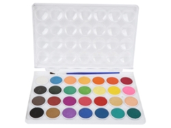 Juego De 28 Pinturas Sólidas A Base De Agua, Pigmentos De Gouache Portátiles Para Pintar.