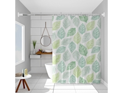 Cortina de ducha impermeable de 240 x 200 cm, tela gruesa antimoho con anillas, cortina de baño lavable de 240 x 200 cm Jortmrd