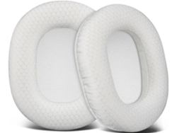 Almohadillas para los oídos Audio-Technica Ath M50x M40x M30x, almohadillas de esponja transpirables blancas Gertiz