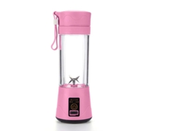 Mini Exprimidor Eléctrico Portátil Batidora de Frutas Usb Rosa
