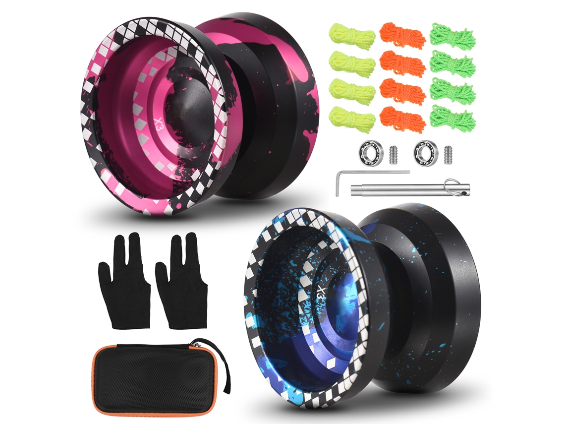 Vlrla-2pcs Yoyoball Profesional De Aleación De Aluminio Responsivo Con Rodamiento No Responsivo Para Profesionales Y Principiantes