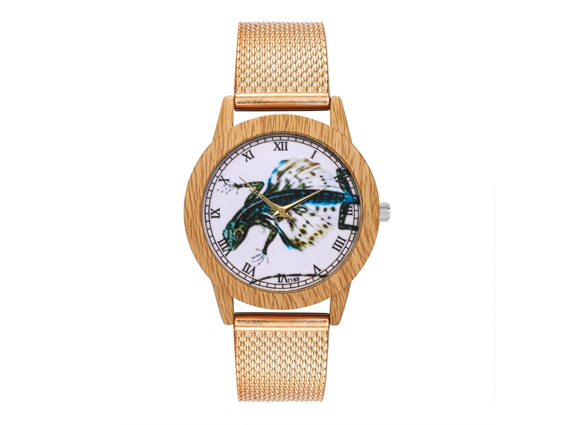 Reloj Unisex Para Parejas Con Correa De Silicona, Esfera Redonda, Movimiento De Cuarzo, Oro Rosa.