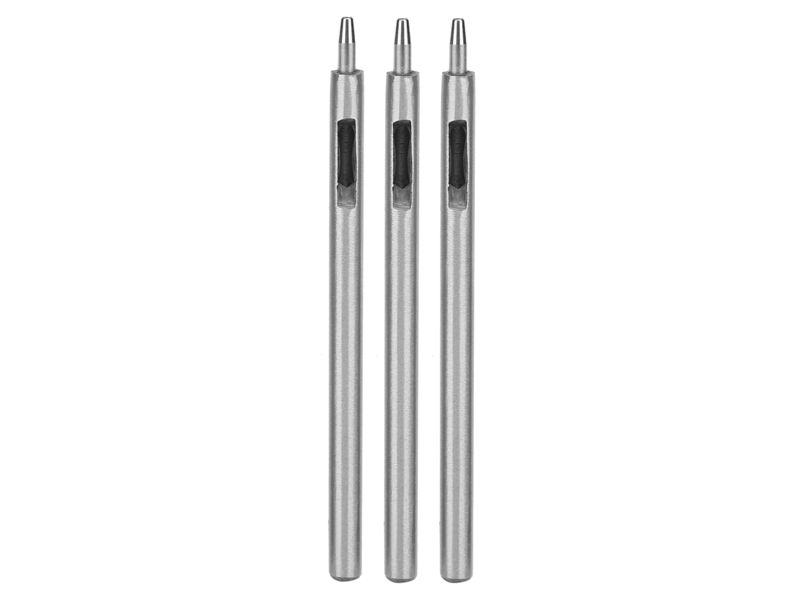 Juego De 3 Punzones Redondos De Acero Aleado Para Bricolaje, Ideales Para Taladrar Agujeros En Trabajos De Cuero (1,8 Mm).