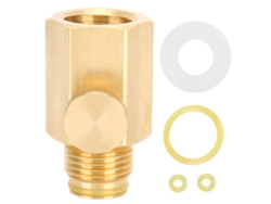 Adaptador De Válvula Con Interruptor Para Cilindro De Refresco, Rosca Hembra Tr21-4 A Macho G1/2