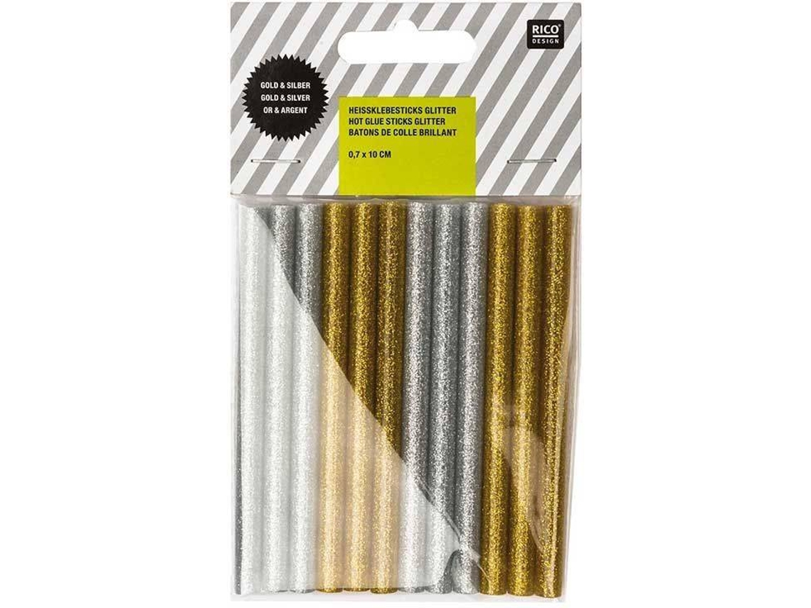 Recarga de Pistola de Pegamento RICO DESIGN Oro y Plata