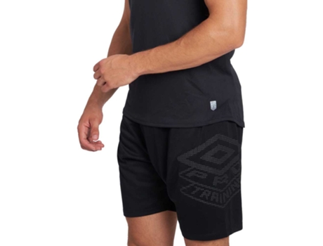 Calção UMBRO Shorts Pro Training Active Poly Preto S Homem