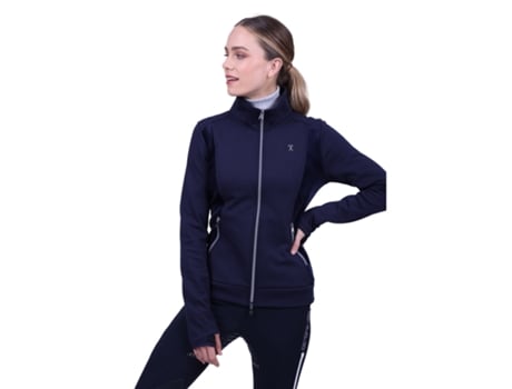 Chaqueta de Mujer para Equitación HV POLO Cremallera Completa Tech Azul (S)