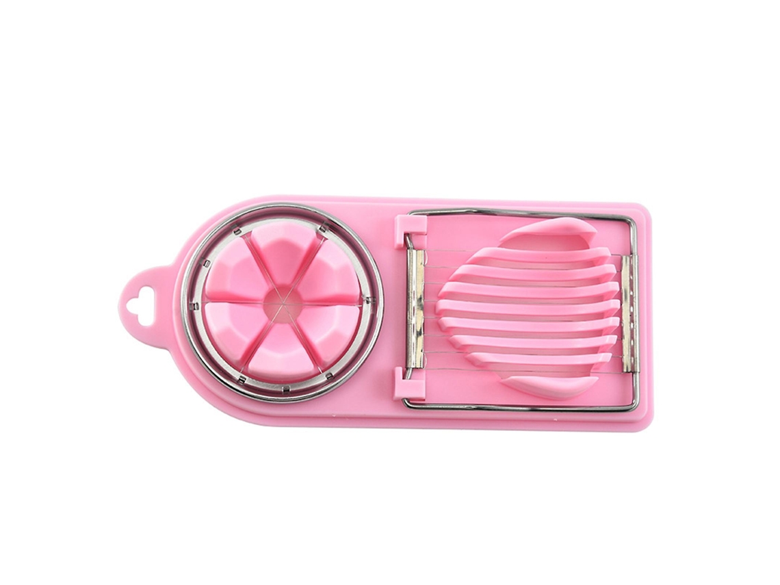 Cortador de huevos multifuncional 2 en 1 de acero inoxidable para frutas y huevos en la cocina