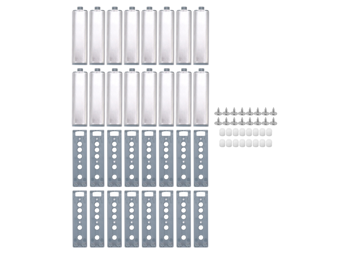 16 Pestillos De Presión De Acero Inoxidable Para Puertas Y Cajones De Armarios Sin Tirador. Fácil Instalación.