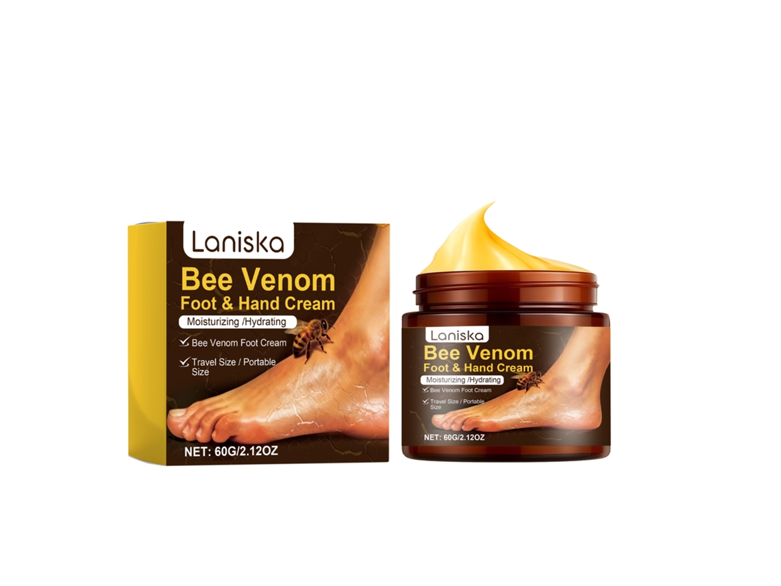 Crema exfoliante suave para pies, hidratante, calmante y nutritiva.