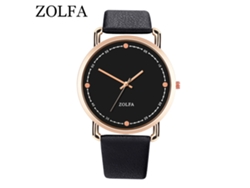 Reloj De Pulsera De Moda Para Hombre Con Correa De Pu Y Movimiento De Cuarzo Negro.