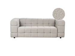 Sofá de 3 plazas BELIANI Mullola de Bouclé Gris 227x103x77