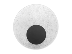Lámpara De Pared Moderna Led Resina Redonda Con Forma Luna Eclipse, Iluminación Cálida Que Cuida La