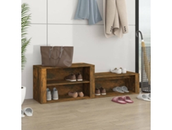 Zapatero Organizador en Derivados de Madera Roble Ahumado 150X35X45 Cm