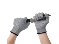Guantes anticorte de nivel 5 - 1 par para cocina - Protección contra cortes para niños - Jardín - Talla XXS