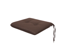 Cojín para Silla de Salón, Cocina, Comedor o Jardín para Interior y Exterior - 1 Pieza 50x43cm - Doble cara - Marrón SALES CORE