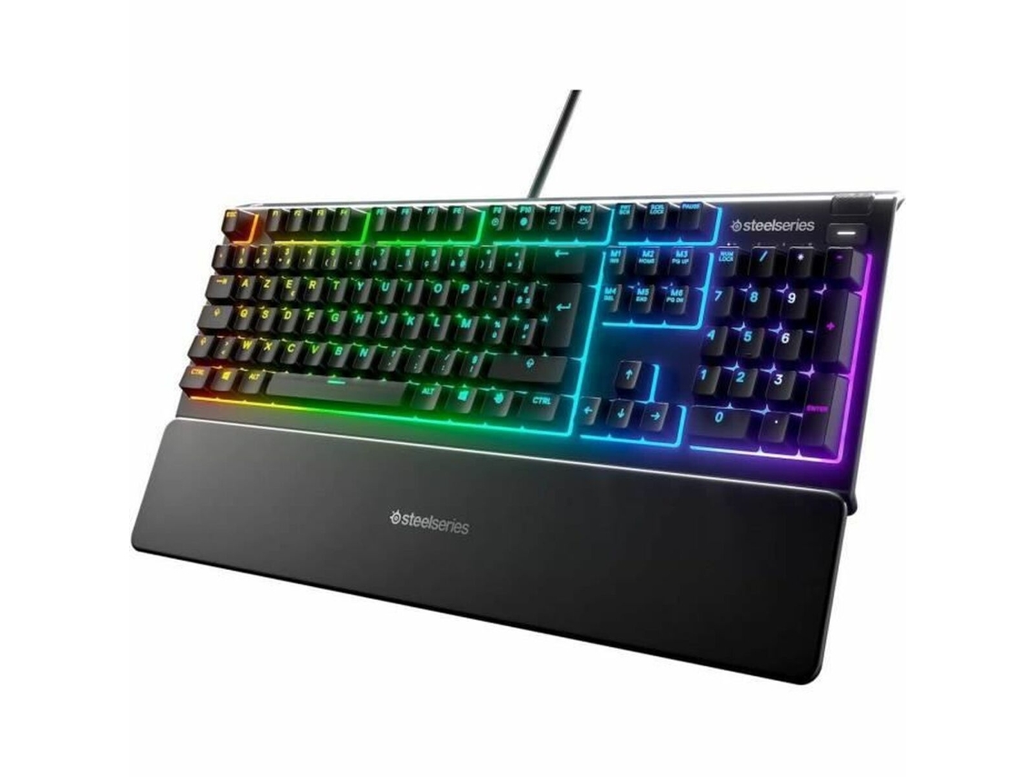Teclado mecánico STEELSERIES APEX 3 Francés Negro AZERTY