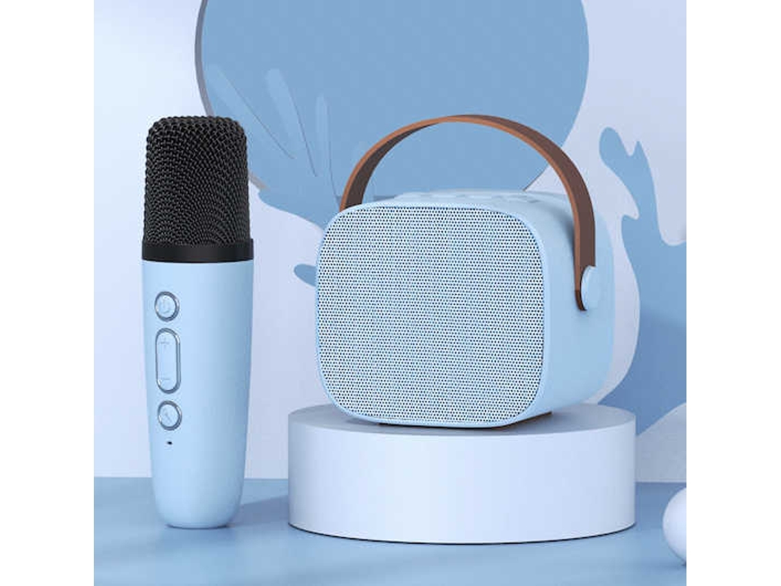 Altavoces De Bluetooth Mini Karaoke Y Micrófono Para Niños Juguetes Divertidos Y Regalos Y Cantando Cielo Azul Gusshious