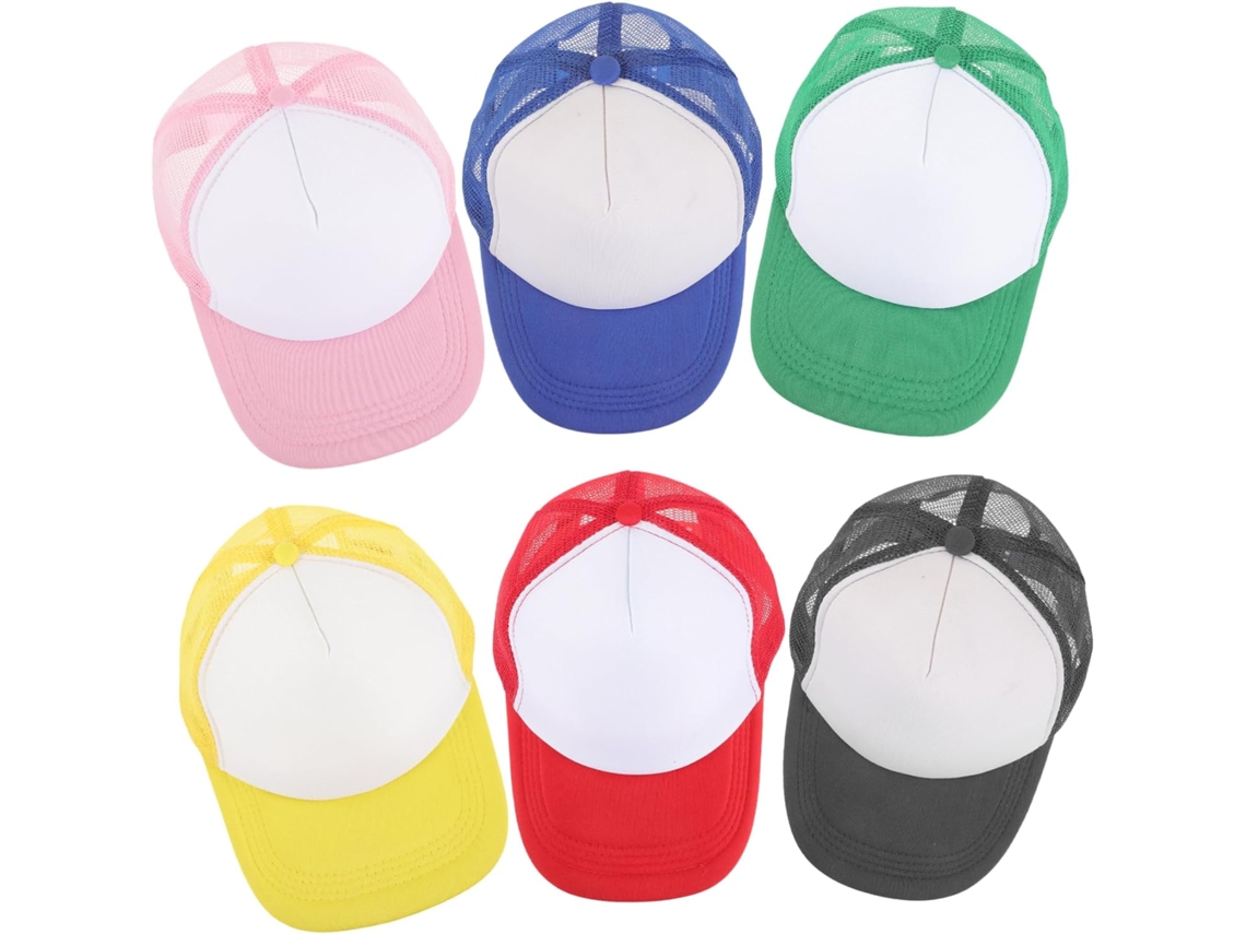Juego De 6 Gorras De Béisbol De Poliéster Transpirable Sublimadas, Para Hombre, Ideales Para Actividades Al Aire Libre.