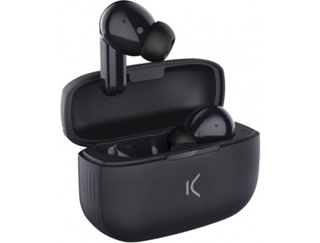 Auriculares Bluetooth True Wireless KSIX Buds 2 (In Ear - Micrófono- Negro)