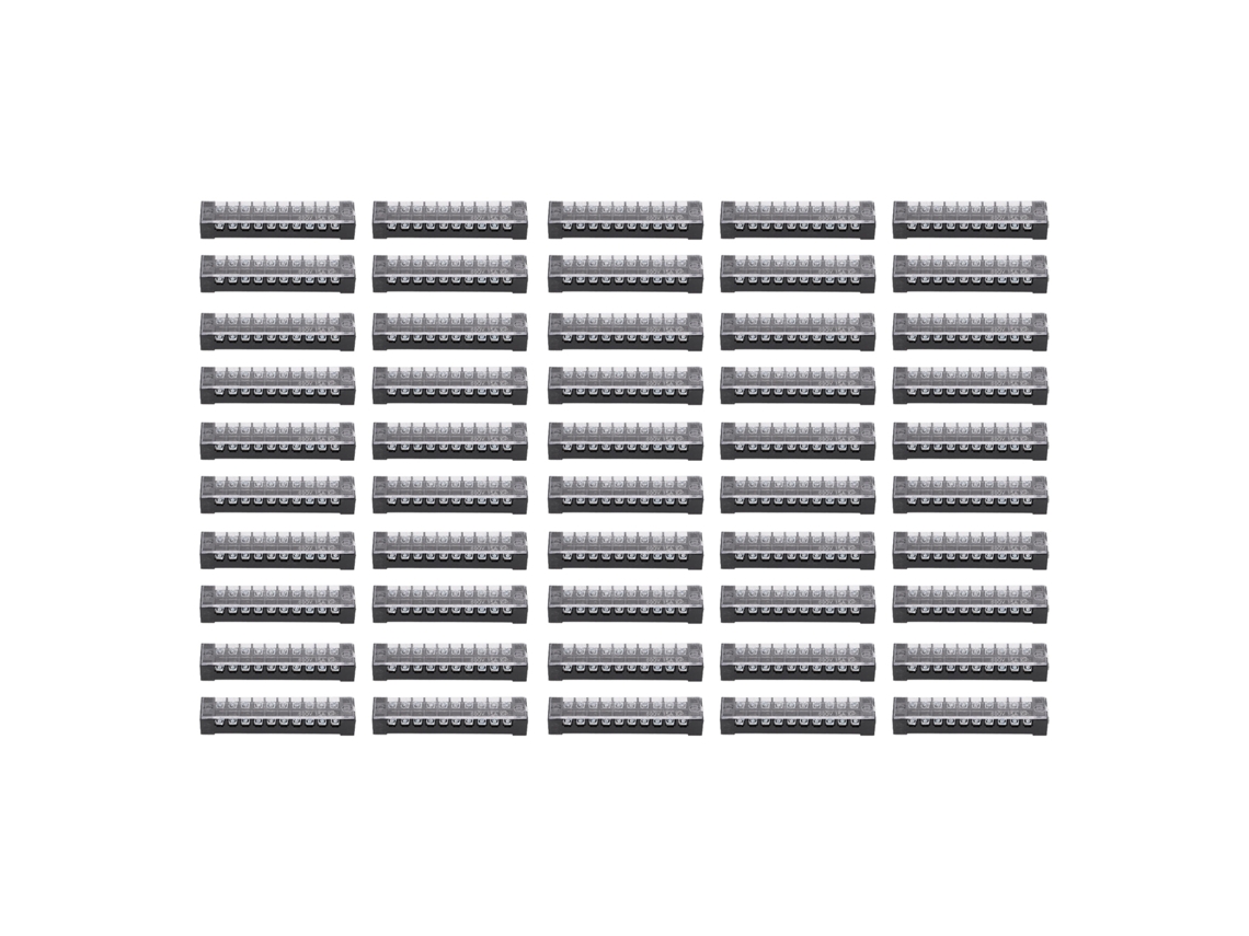 2026-as-50 Piezas Bloque Terminal Conductividad Eléctrica Estable Fiable Compacto Conector De Cable 5a 600v Para Fábricas