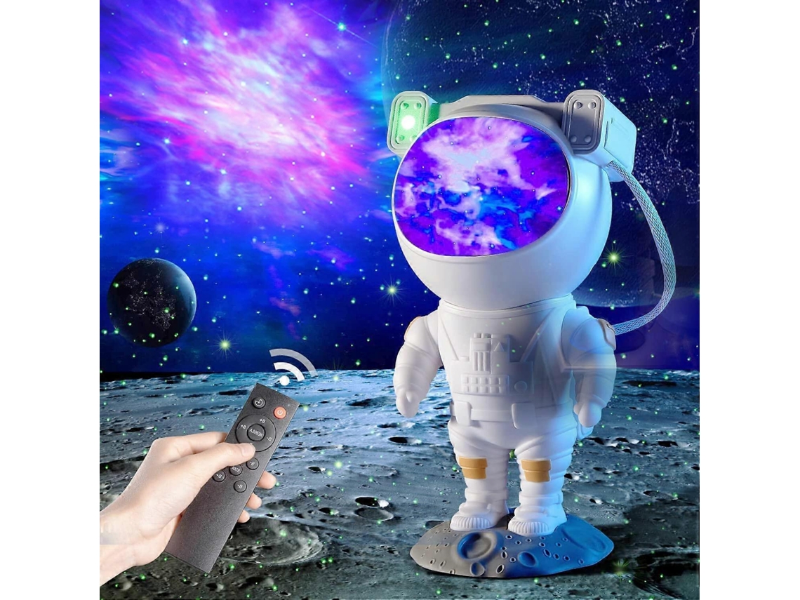 Omni-proyector De Galaxia Astronauta Con Nebulosa, Temporizador Y Control Remoto, Luz Nocturna Estrellada Para Dormitorio Y Techo