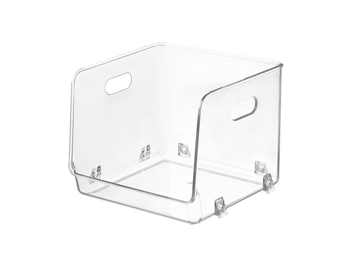 Organizador De Escritorio Apilable De Acrílico Transparente Para Maquillaje Y Artículos De Oficina.