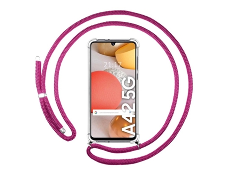 Carcasa Samsung Galaxy A42 5G TUMUNDOSMARTPHONE Colgante Rosa