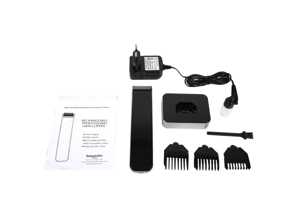 2026-afeitadora Eléctrica Portátil Para Hombres Cortapelos Recargable Máquina De Barbería Trimmer Negro