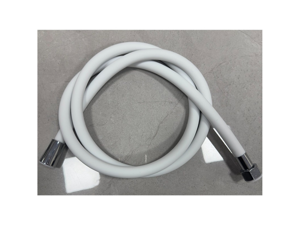 Manguera Ducha Blanca Silicona Doble Capa Acero 1,5m