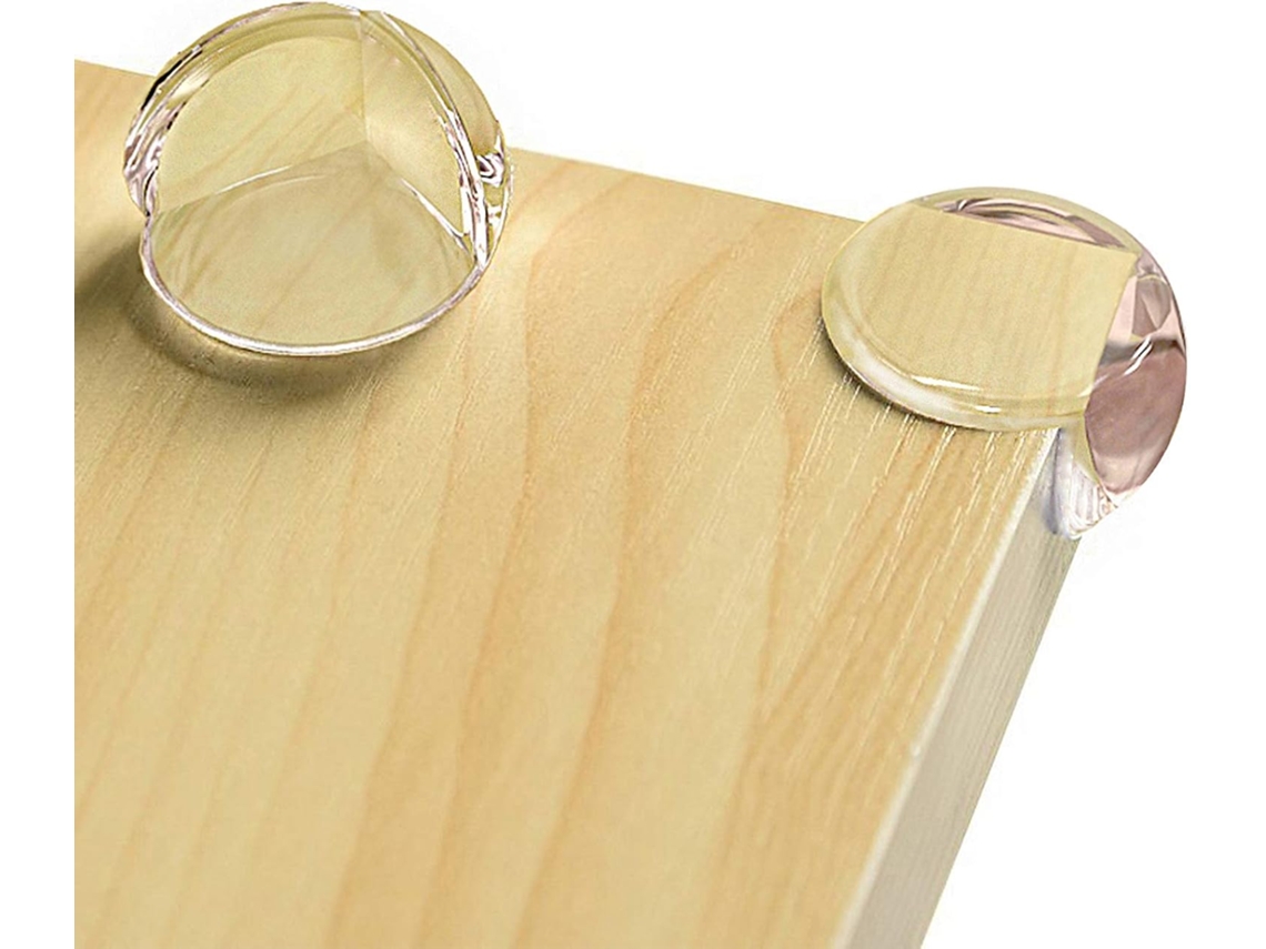 Protectores de esquinas para bebés, transparentes con pegamento reforzado, para mesas y muebles (12 piezas)