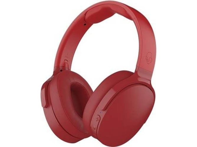 Auriculares De Diadema skullcandy hesh 3 bt overear bluetooth y batería carga 22h almohadillas espuma para confort rojo wireless ear noise s6htwk613