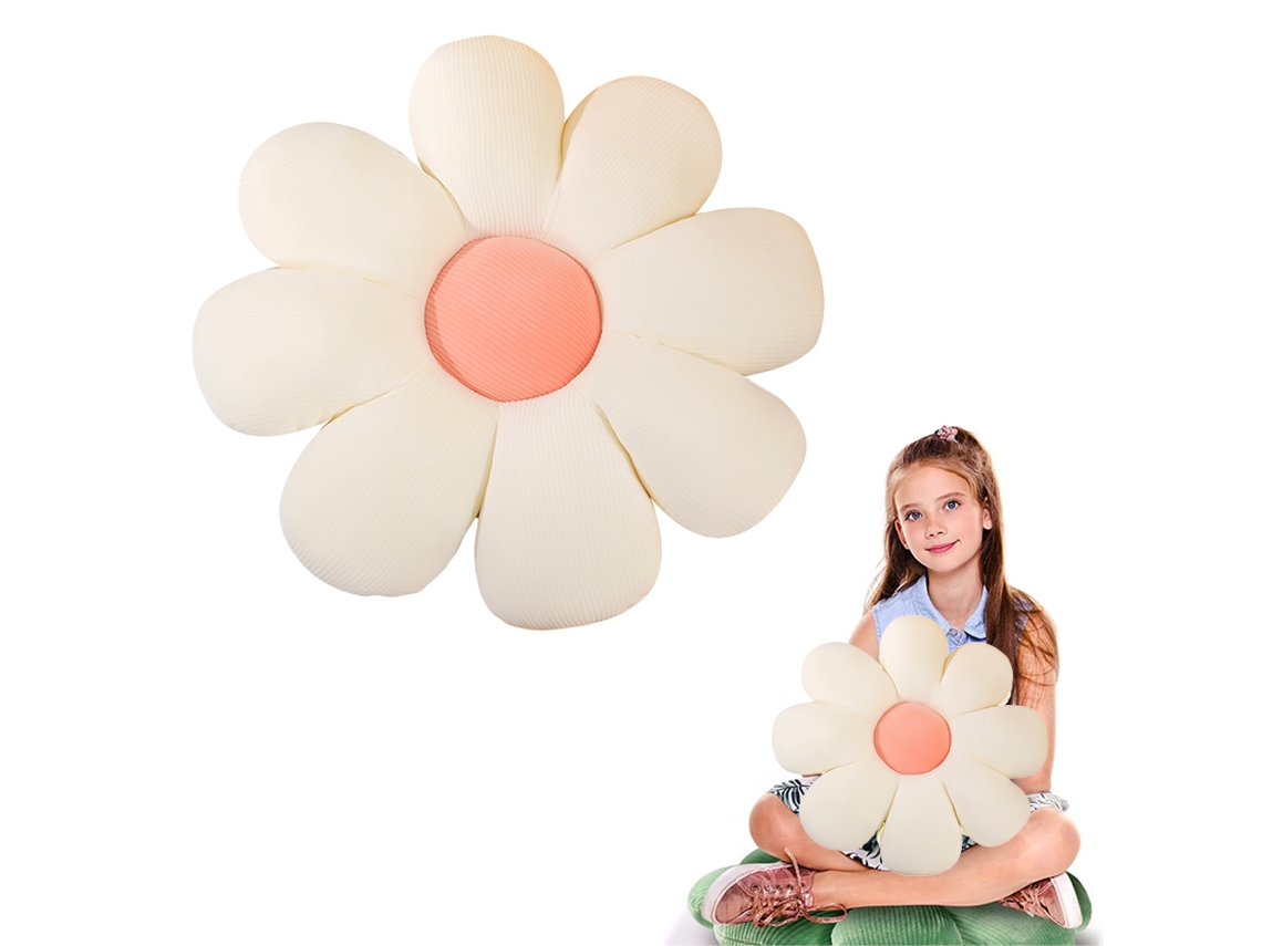 Cojín Decorativo Con Estampado De Margaritas, Para Oficina
