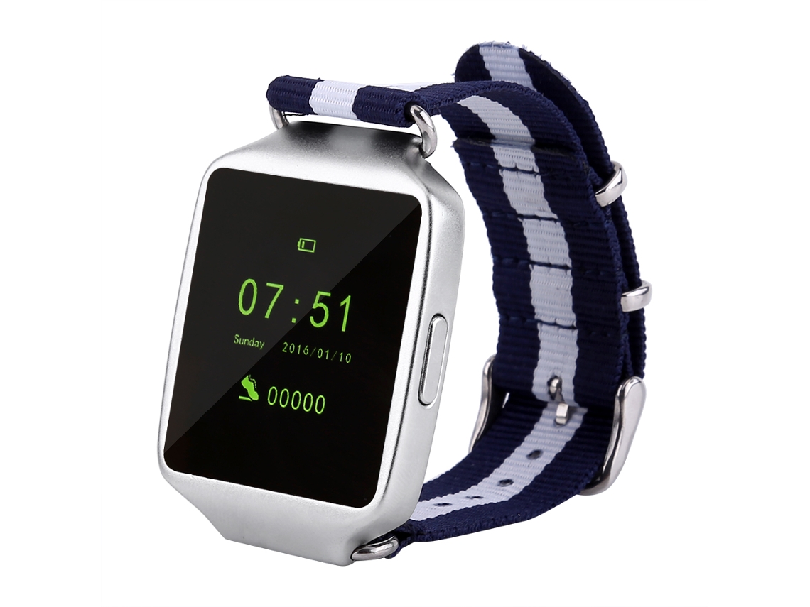 Reloj Deportivo Inteligente Con Bluetooth, Pulsera De Fitness, Podómetro, Pulsera Plateada