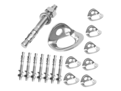 8x Hangers De Anclaje De De Pared Profesionales Pitons De
