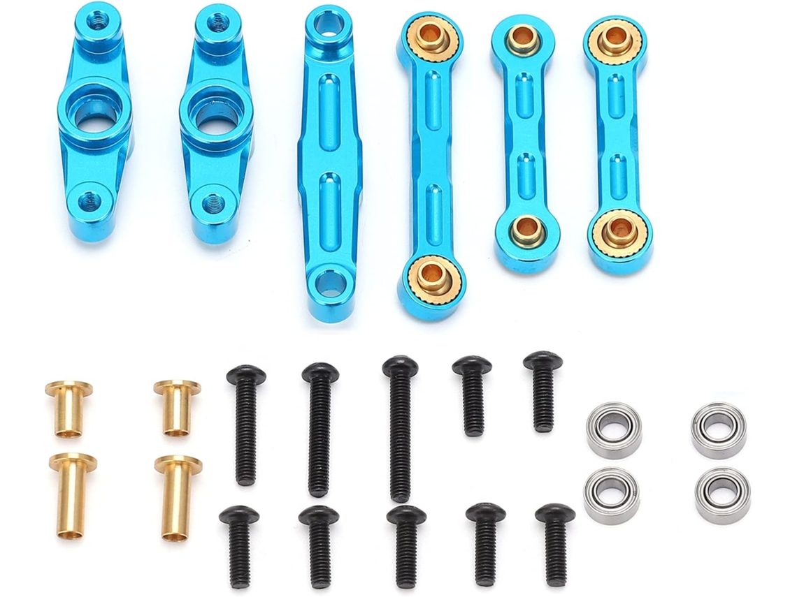 Kit De Dirección Con Manivela De Aleación De Aluminio Para Coche Rc Tt02, Piezas De Mejora Ligeras.