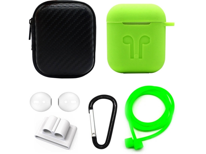Funda WISETONY 5052439394750 (Para AirPods - Verde)