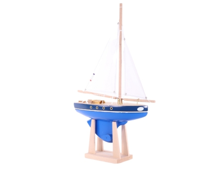 Barco TIROT (Madera - Azul - 30 cm)