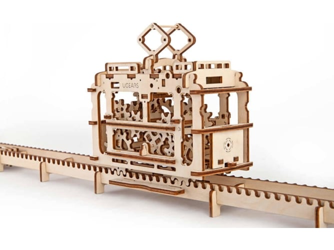 Puzzle 3D UGEARS Tram On Rails