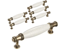 6 Tiradores Para Puertas De Armarios De Cocina Y Muebles, Con Tornillos – Distancia Entre Orificios 96 Mm.